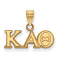 Sterling Silver Gold-plated LogoArt Kappa Alpha Theta Sorority Greek Letters Small Pendant