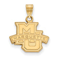 Sterling Silver Gold-plated LogoArt Marquette University Small Pendant