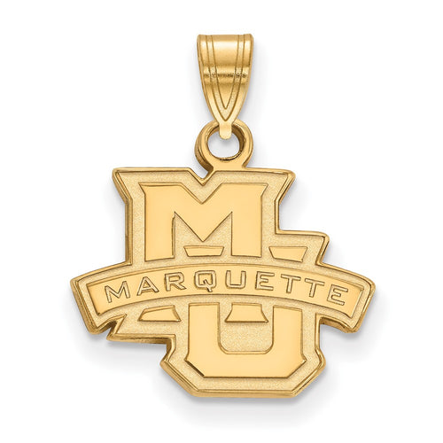 10k Gold LogoArt Marquette University Small Pendant