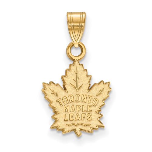 10k Gold NHL LogoArt Toronto Maple Leafs Small Pendant