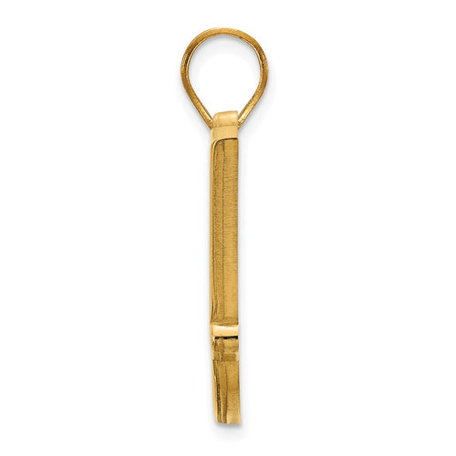 10k Gold LogoArt Oklahoma State University O-S-U Small Pendant