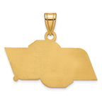 10k Gold LogoArt Oklahoma State University O-S-U Small Pendant