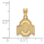 10k Gold LogoArt The Ohio State University Small Pendant