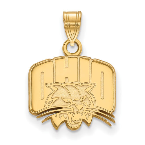 10k Gold LogoArt Ohio University Small Pendant