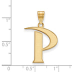 10k Gold LogoArt Pepperdine University Letter P Large Pendant