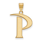 10k Gold LogoArt Pepperdine University Letter P Large Pendant
