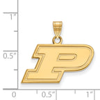 10k Gold LogoArt Purdue University Letter P Small Pendant
