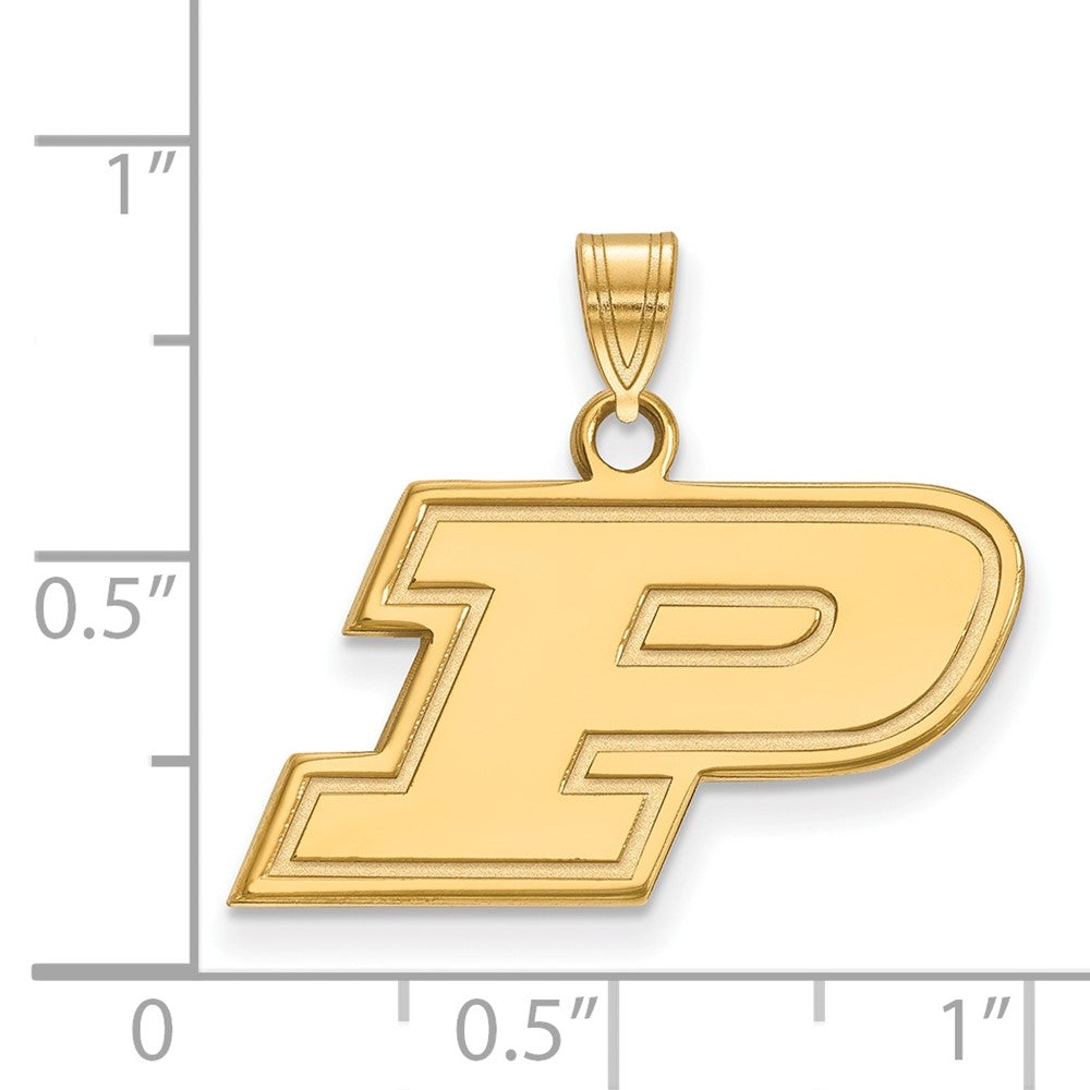 14k Gold LogoArt Purdue University Letter P Small Pendant