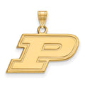 14k Gold LogoArt Purdue University Letter P Small Pendant