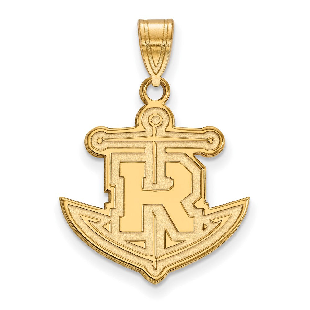 14k Gold LogoArt Rollins College Anchor Large Pendant