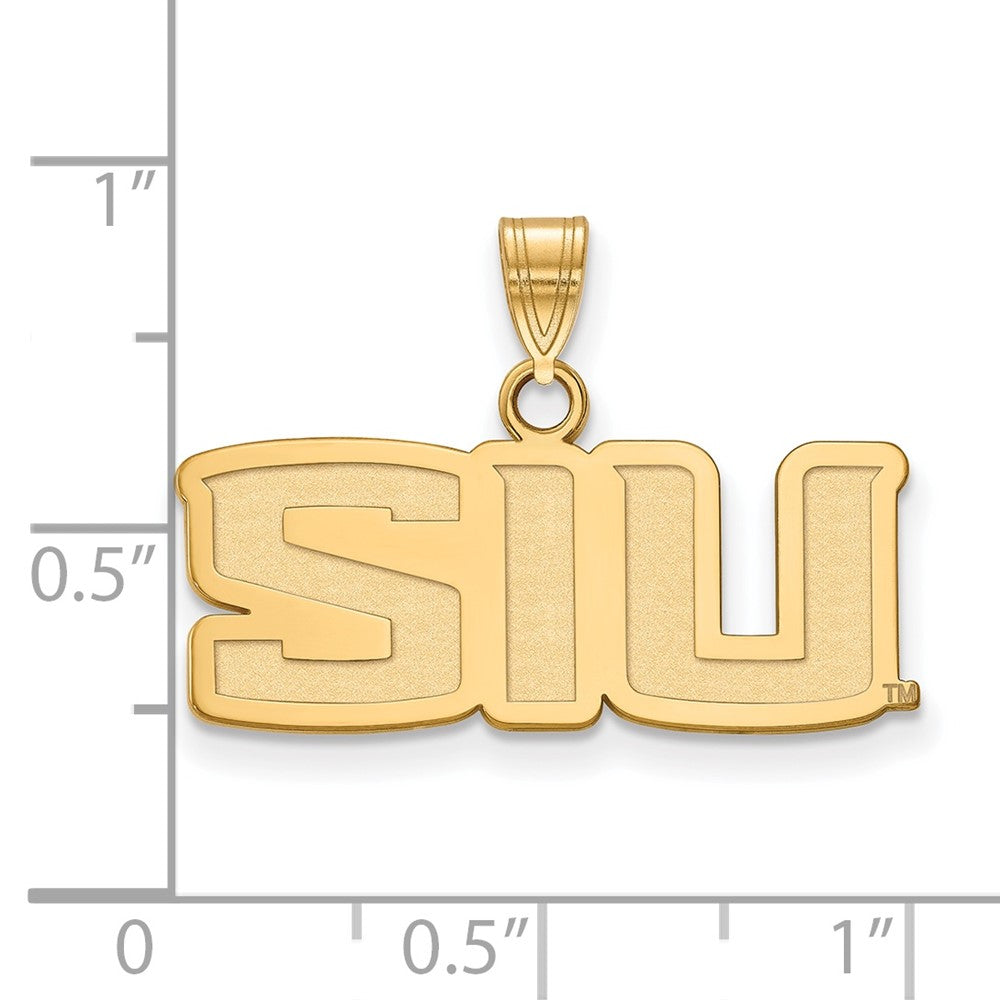 10k Gold LogoArt Southern Illinois University S-I-U Small Pendant