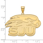 10k Gold LogoArt St Joseph's University Hawks Extra Large Pendant