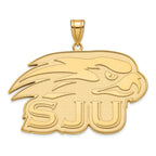10k Gold LogoArt St Joseph's University Hawks Extra Large Pendant