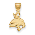 Sterling Silver Gold-plated LogoArt Texas State University Bobcat Small Pendant