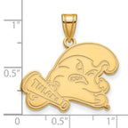 10k Gold LogoArt Tulane University Large Pendant