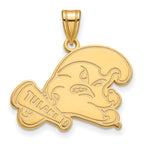 10k Gold LogoArt Tulane University Large Pendant
