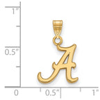 10k Gold LogoArt University of Alabama Letter A Small Pendant