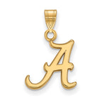 10k Gold LogoArt University of Alabama Letter A Small Pendant
