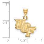 10k Gold LogoArt University of Central Florida U-C-F Small Pendant
