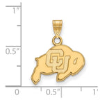 10k Gold LogoArt University of Colorado Buffalo Small Pendant