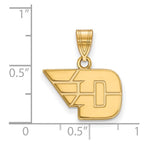 10k Gold LogoArt University of Dayton Small Pendant