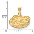 10k Gold LogoArt University of Florida Gator Small Pendant