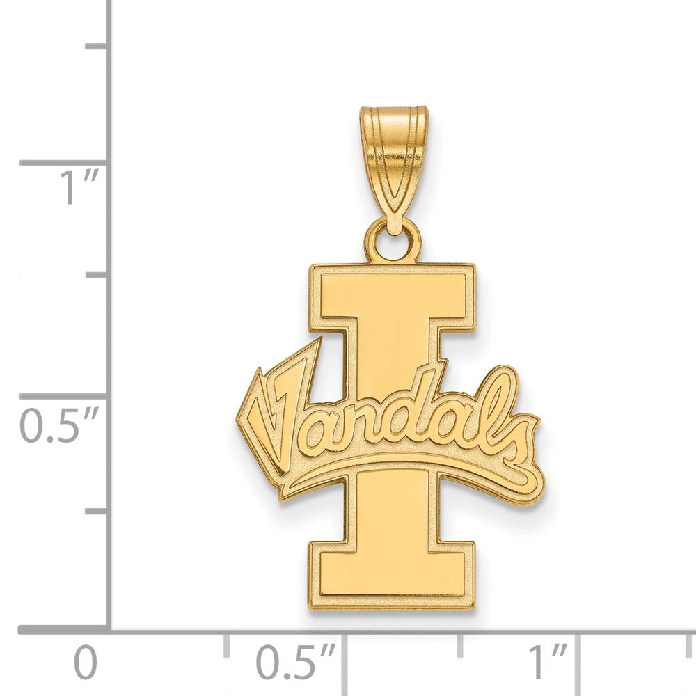 10k Gold LogoArt University of Idaho Vandals Large Pendant