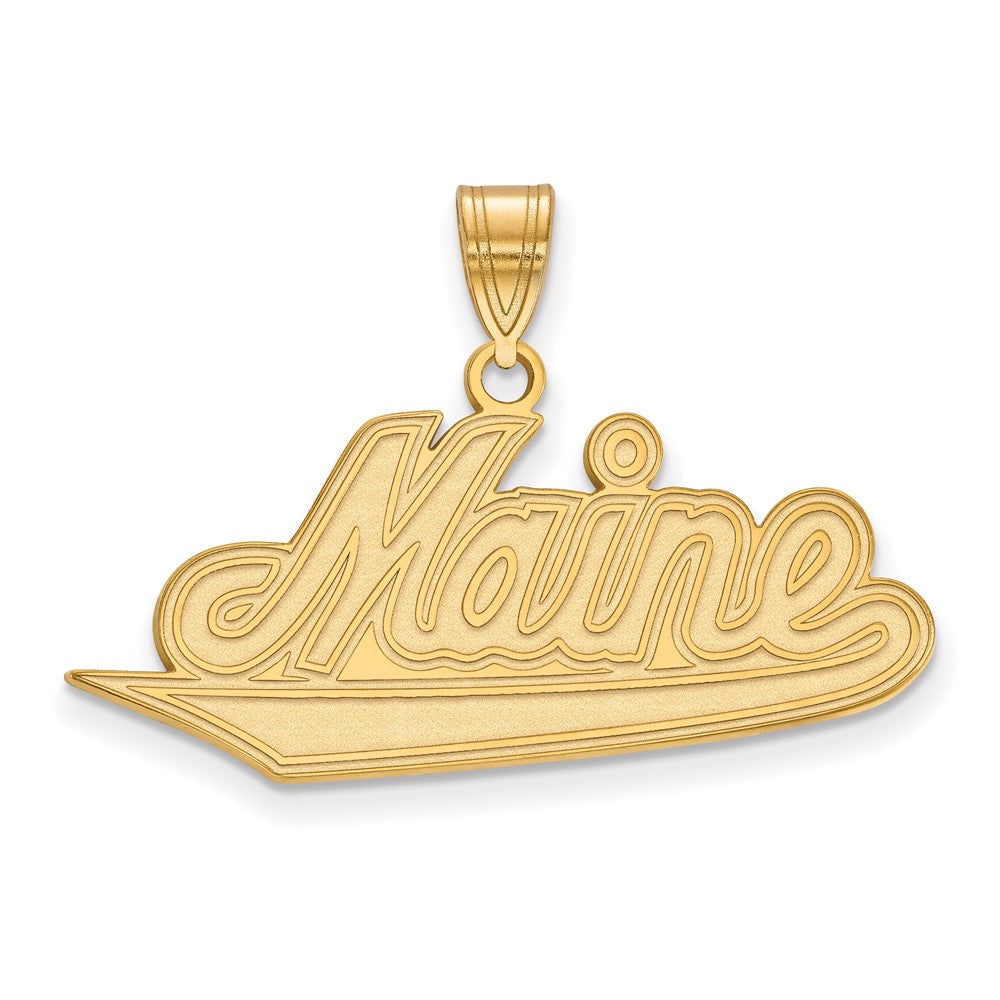 14k Gold LogoArt University of Maine Large Pendant