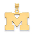 10k Gold LogoArt University of Michigan Letter M Small Pendant