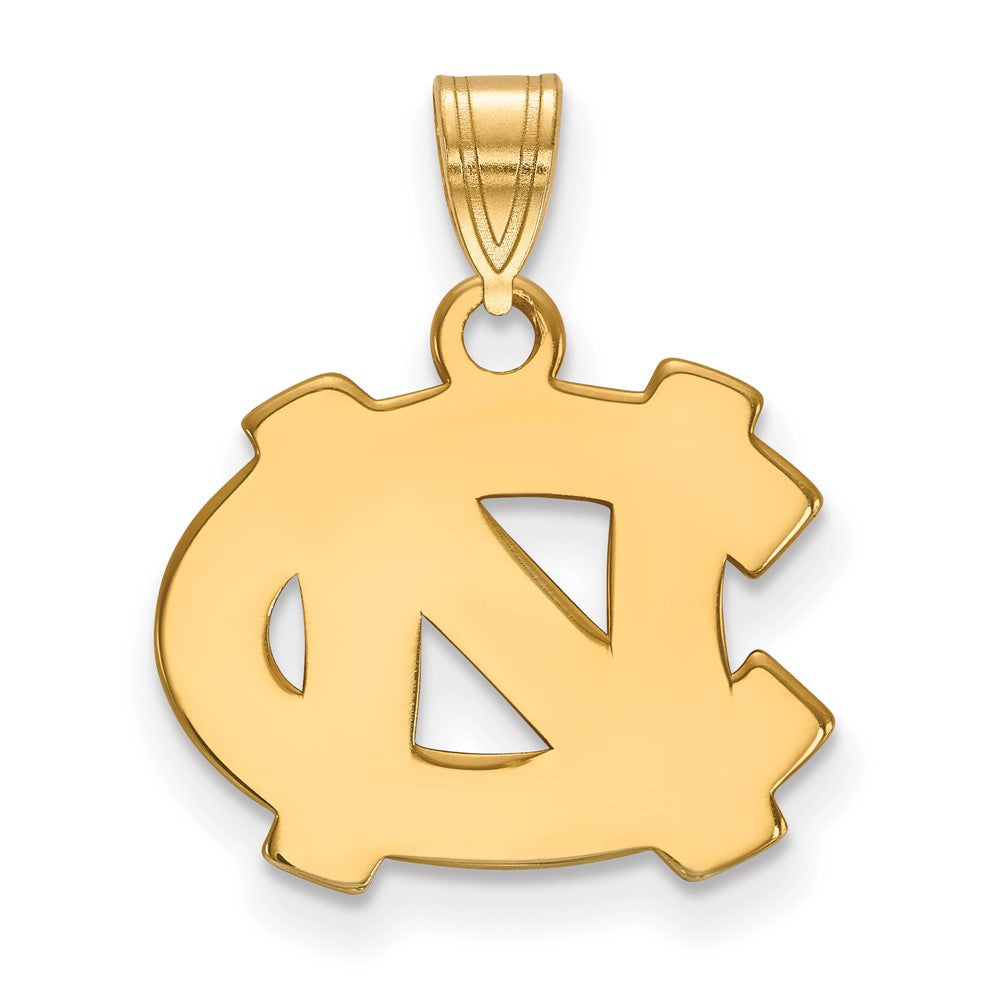10k Gold LogoArt University of North Carolina N-C Small Pendant