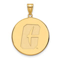 14k Gold LogoArt University of North Carolina at Charlotte 49ers Extra Large Disc Pendant