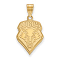 14k Gold LogoArt University of New Mexico Lobos Large Pendant