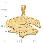 10k Gold LogoArt University of Nevada-Reno Large Pendant