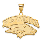 10k Gold LogoArt University of Nevada-Reno Large Pendant