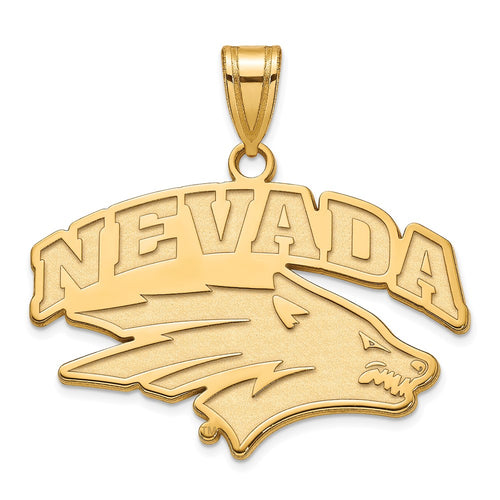 10k Gold LogoArt University of Nevada-Reno Large Pendant