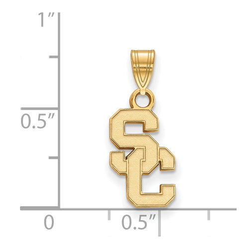 10k Gold University of Southern California S-C Small Pendant