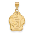 10k Gold LogoArt University of South Dakota Large Pendant