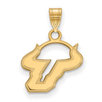 10k Gold LogoArt University of South Florida Bull Small Pendant