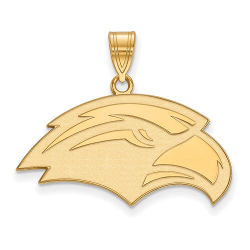 10k Gold LogoArt University of Southern Mississippi Eagle Medium Pendant
