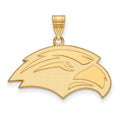 14k Gold LogoArt University of Southern Mississippi Eagle Medium Pendant