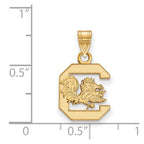 10k Gold LogoArt University of South Carolina Small Pendant