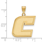 10k Gold LogoArt University of Tennessee at Chattanooga Letter C Large Pendant