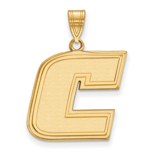10k Gold LogoArt University of Tennessee at Chattanooga Letter C Large Pendant