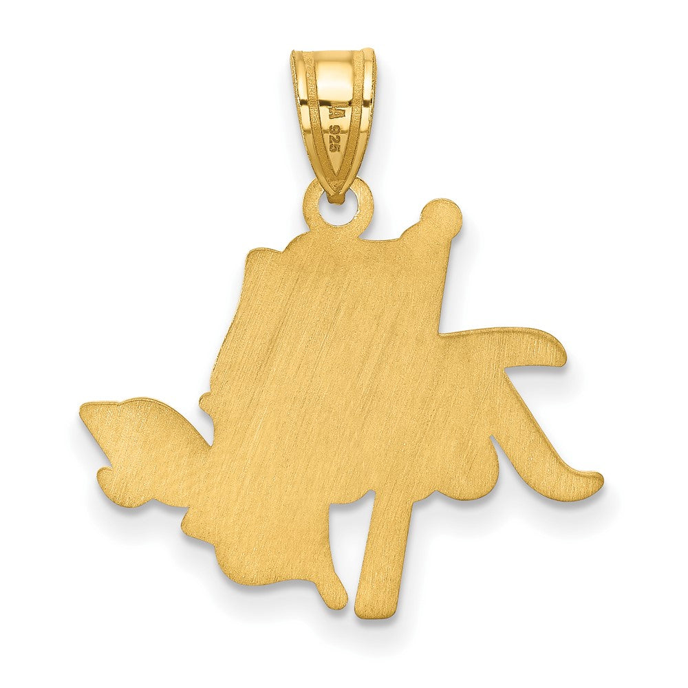 14k Gold LogoArt University of Tulsa Large Pendant