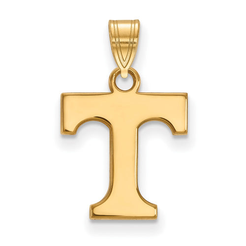 10k Gold LogoArt University of Tennessee Letter T Small Pendant