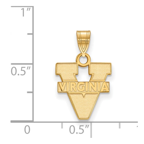 10k Gold LogoArt University of Virginia Small Pendant