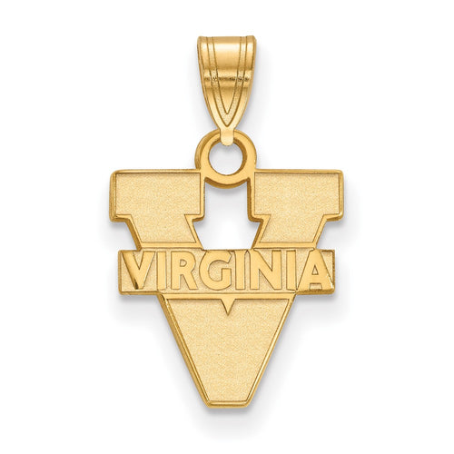 10k Gold LogoArt University of Virginia Small Pendant