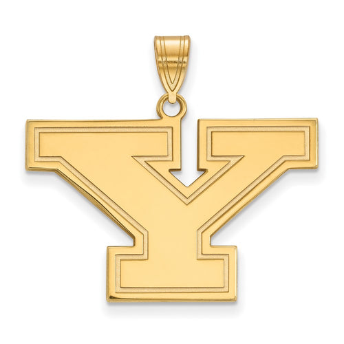 10k Gold LogoArt Youngstown State University Letter Y Large Pendant