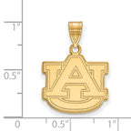10k Gold LogoArt Auburn University A-U Medium Pendant