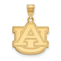10k Gold LogoArt Auburn University A-U Medium Pendant